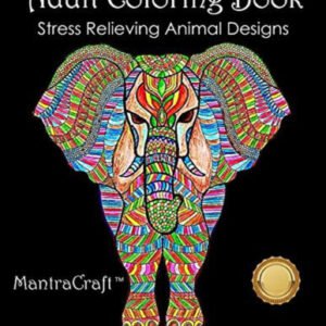 Adult Coloring Book: Stress Relieving Animal Designs