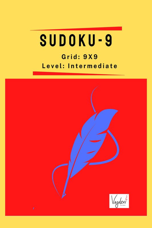 Sudoku Puzzles – 9 : 9X9 Intermediate – Brand New by R RAMAKRISHNAN Paperback Br