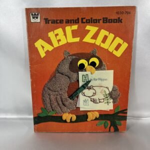 Vintage Trace & Coloring Book ABC Zoom Color Printed Pages