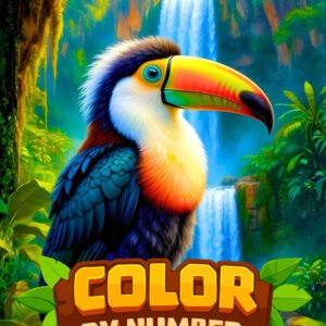 Color by Number New 2026 Coloring Book: Easy Large Print Color By Number Pages f