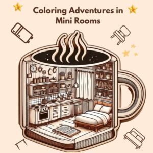 Pocket Size World :- Adult Coloring Book with Miniature Worlds inside Tiny Items