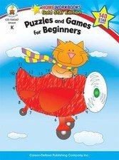 Puzzles and Games for Beginners, Grade K (Home Workbooks), , Acceptable Book