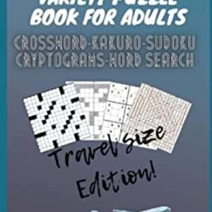 Variety Puzzle Book For Adults: Travel Size Edition Mega-Fan Puzz