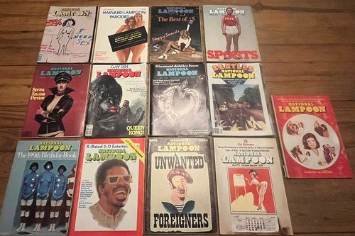 Vintage National Lampoon Magazine  1975-1978 Good Condition FUNNY Lot Of 13