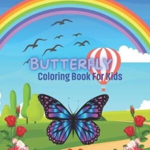 Butterfly Coloring Book for Kids Age 4-12 : 50 Cute & Adorable Coloring Page