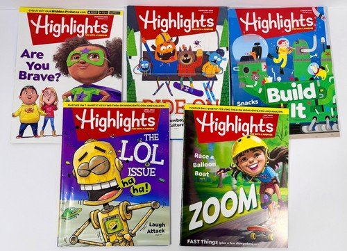 Highlights Magazine for Children 11 Issues Plus Puzzle Book Year 2022 Crafts Sci