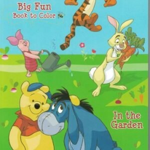 Winnie the Pooth in the Garden Coloring Book, ~96 pages, Simple Coloring