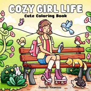 Cozy Girl Life: Cute Coloring Book for Adults & Teens Featuring Adorable Moments