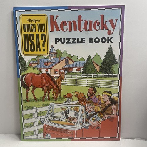 WHICH WAY USA Kentucky Puzzle Book Highlights UNUSED
