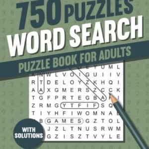 Word Search Puzzle Book for Adults: 750 Word Find Puzzle... by books, visupuzzle