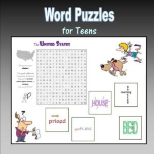 WORD PUZZLES FOR TEENS By C. Mahoney
