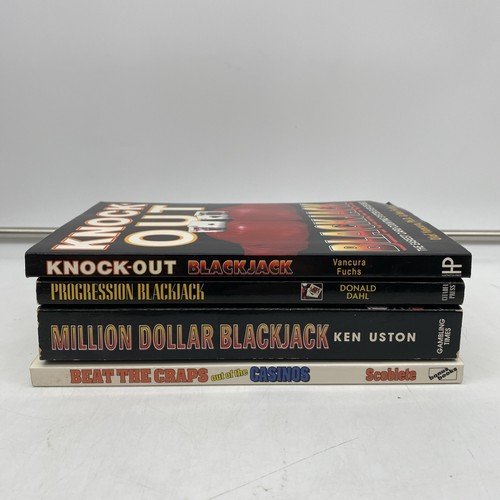 Lot of 4 Books On Playing & Winning at Blackjack & Craps Trade Paperbacks
