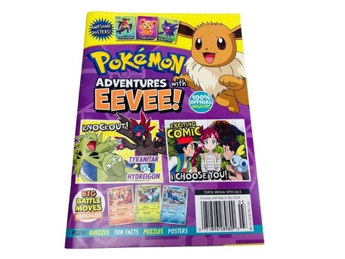 Pokémon Adventures With Eevee 100% Official Magazine Comics Posters & Puzzles