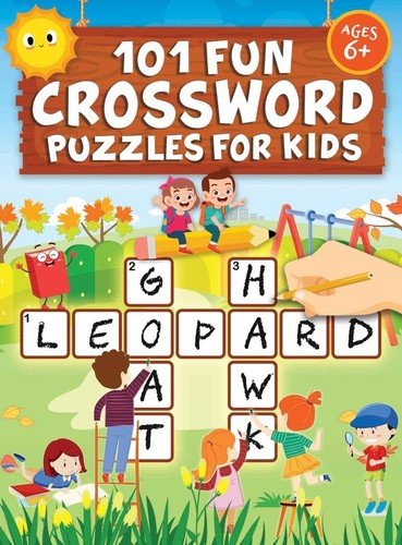 101 Fun Crossword Puzzles for Kids – Brand New by Jennifer L. Trace Hardback Bra