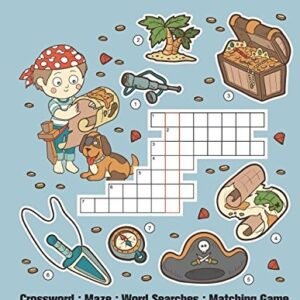 CROSSWORD PUZZLES FOR KIDS :MAZE PUZZLES :WORD SEARCHES By Amanda Solano **NEW**