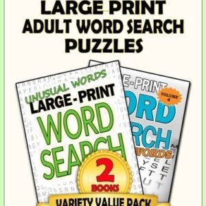 LARGE PRINT ADULT WORD SEARCH PUZZLES: WORD SEARCH PUZZLE By Puzzle Planet *NEW*