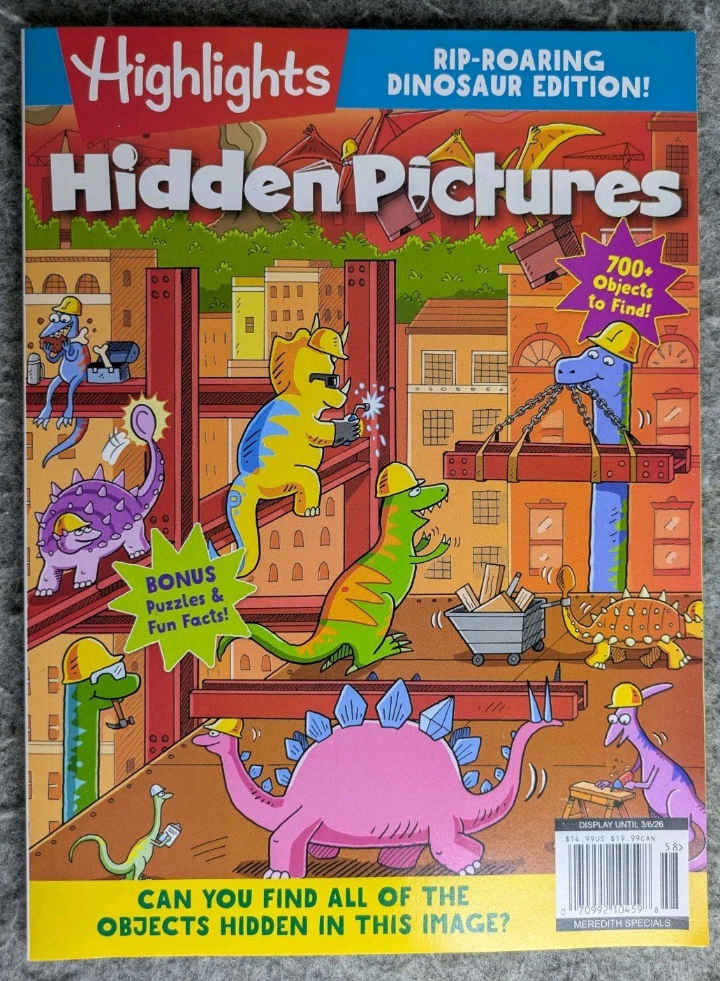 Highlights Hidden Pictures Dinosaur Special Edition Activity Magazine – New
