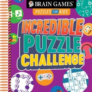 Brain Games Puzzles for Kids - Incredible Puzzle Challenge - spiral_bound Pu...