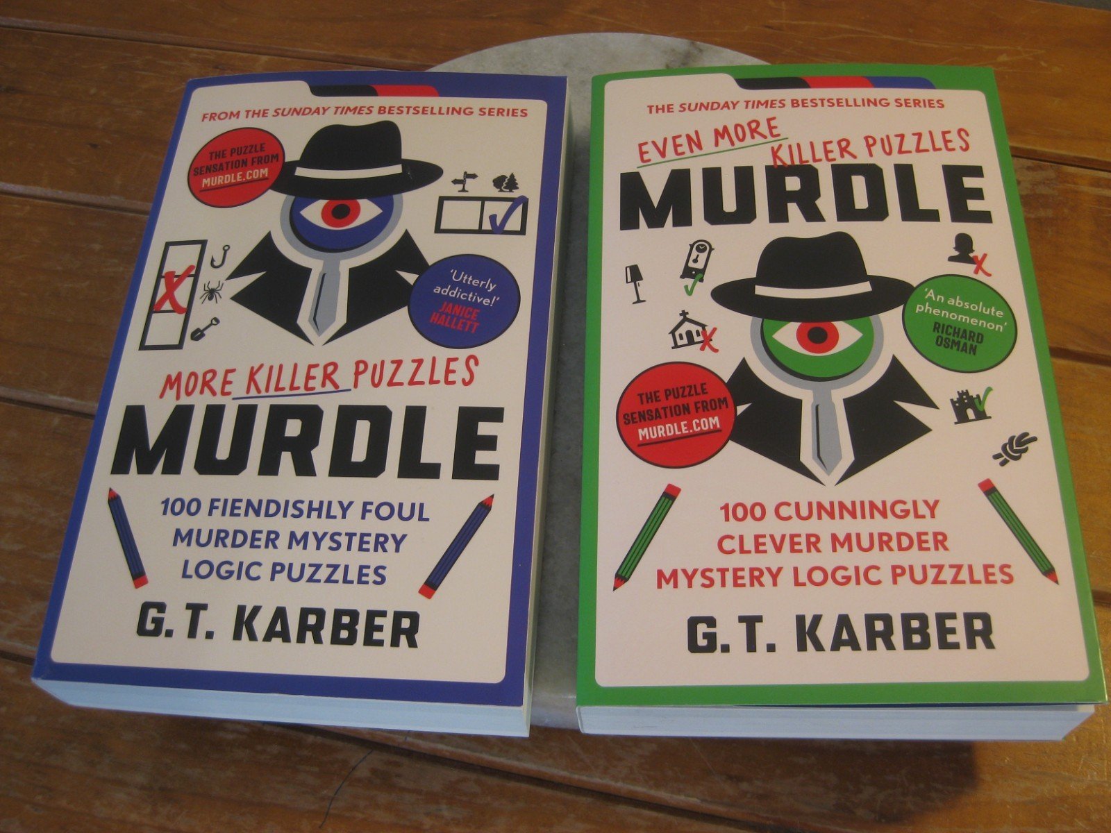 Murdle: More Killer Puzzles & Even More Killer Puzzles G.T KARBER – AS NEW
