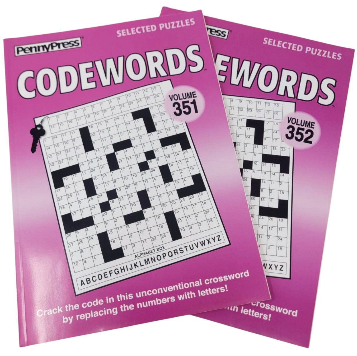 Lot of (2) Penny Press Selected Puzzles Codewords Volumes *351-352*