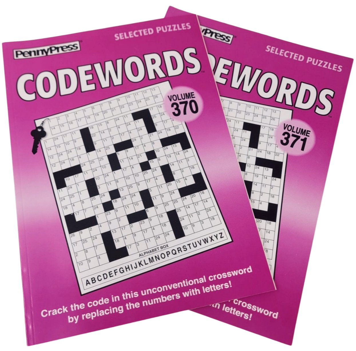 Lot of (2) Penny Press Selected Puzzles Codewords Volumes *370 & 371*