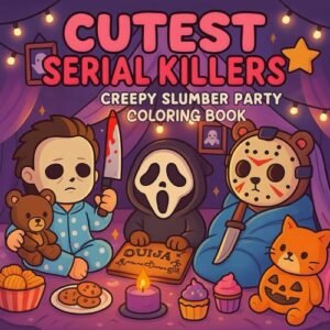 Cutest Serial Killers: Creepy Slumber Party Coloring Book for Adults and Teens F