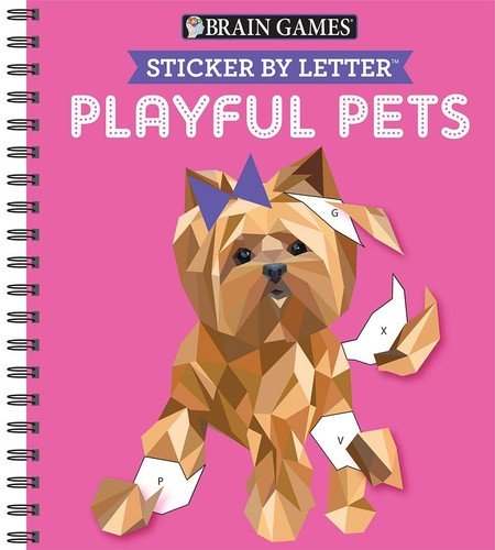 Brain Games – Sticker by Letter: Playful Pets (Sticker Puzzles – Kids…