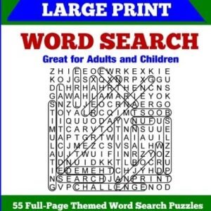 EXTRA LARGE PRINT WORD SEARCH: 55 FULL-PAGE THEMED WORD By R K Long *BRAND NEW*