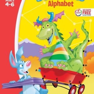 School Zone - Dot-to-Dots Alphabet Workbook - 32 Pages, Ages 4 to 6, Preschool,