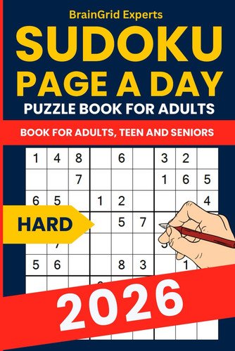 Sudoku Puzzle Book for Adults 1020 Easy to Hard Puzzles with Full Solutions Set