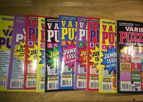 Lot of 3 Penny Press VARIETY Dell Puzzle Books FAST SHIPPING 2018 and newer