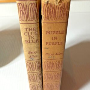 Lot of 2 Betsy Allen Connie Blair The Clue in Blue, Puzzle in Purple Vintage Bks