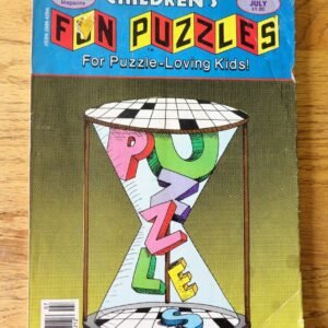 Children's Fun Puzzles July 1989 SC Dot to Dot Mazes Crossword  Matching MORE!