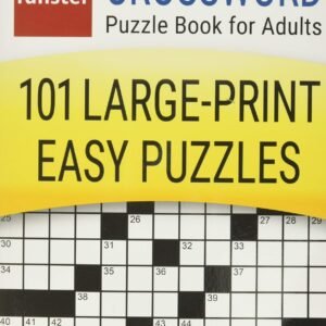 Funster Crossword Puzzle Book for Adults: 101 Large-Print Easy Puzzles