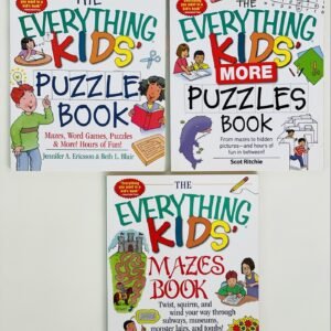 The Everything Kids' Puzzle Books: Mazes, Word Games, Puzzles & More! 3 Books