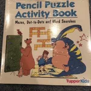 NEW Kids Puzzle Book. Mazes, Dot-to-Dots,  Word Searches. Paperback.