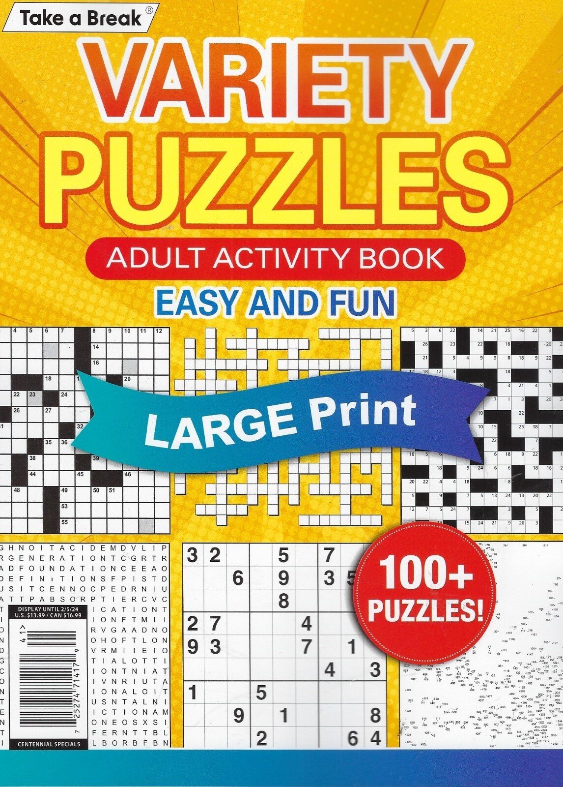 Variety Puzzles Adult Activity Book  2023