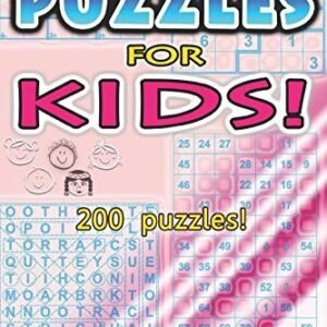 PUZZLES FOR KIDS!: A MUST HAVE BOOK OF 200 PUZZLES (VOLUME By Djape *BRAND NEW*