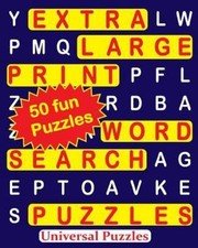 EXTRA LARGE Print WORD SEARCH Puzzles by Universal Universal Puzzles (2016, ...
