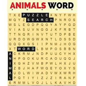 WORD SEARCH BOOKS FOR ADULTS: ANIMALS WORD By Robin Cho **BRAND NEW**