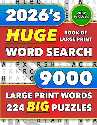 Big Book of Large Print Word Search Puzzles: 5000 Words – 224 Themed Puzzles – f