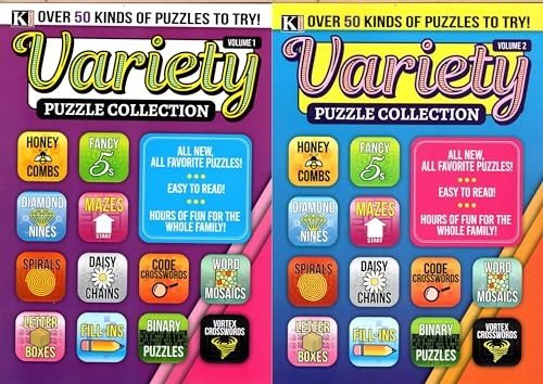 Easy & Fun Variety Puzzles – By Penny Press – 200+ Puzzles For All Ages