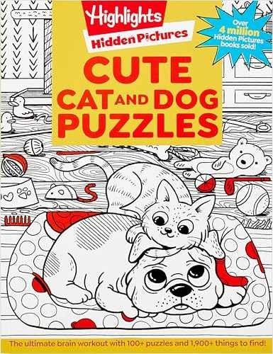 Cute Cat and Dog Puzzles: Cute Cat and Dog Puzzles (Hidden – Paperback – New d