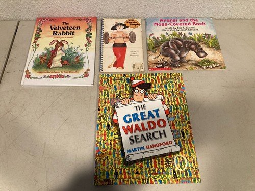 Vintage Children’s Book Lot Velveteen Rabbit Waldo Anansi 729 Puzzle People Mix