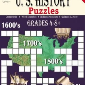 U. S. History Puzzles, Grades 4-8+ Paperback