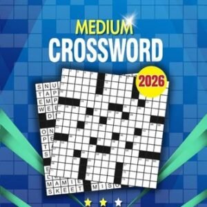 Medium Crossword Puzzle Book for Adults: 90 Puzzles – Fun and Focused Challenges