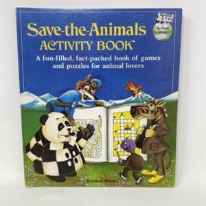 Save The Animals Activity Book Random House 1982 Games puzzles