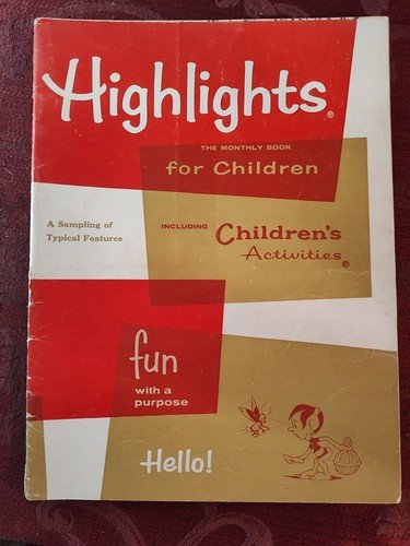 HIGHLIGHTS FOR CHILDREN Magazine 1964 Rare Sampler Activities Stories Puzzles!
