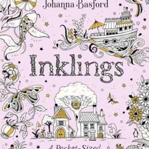 Inklings: A Pocket-Sized Inky Coloring Book Paperback by Basford, Johanna