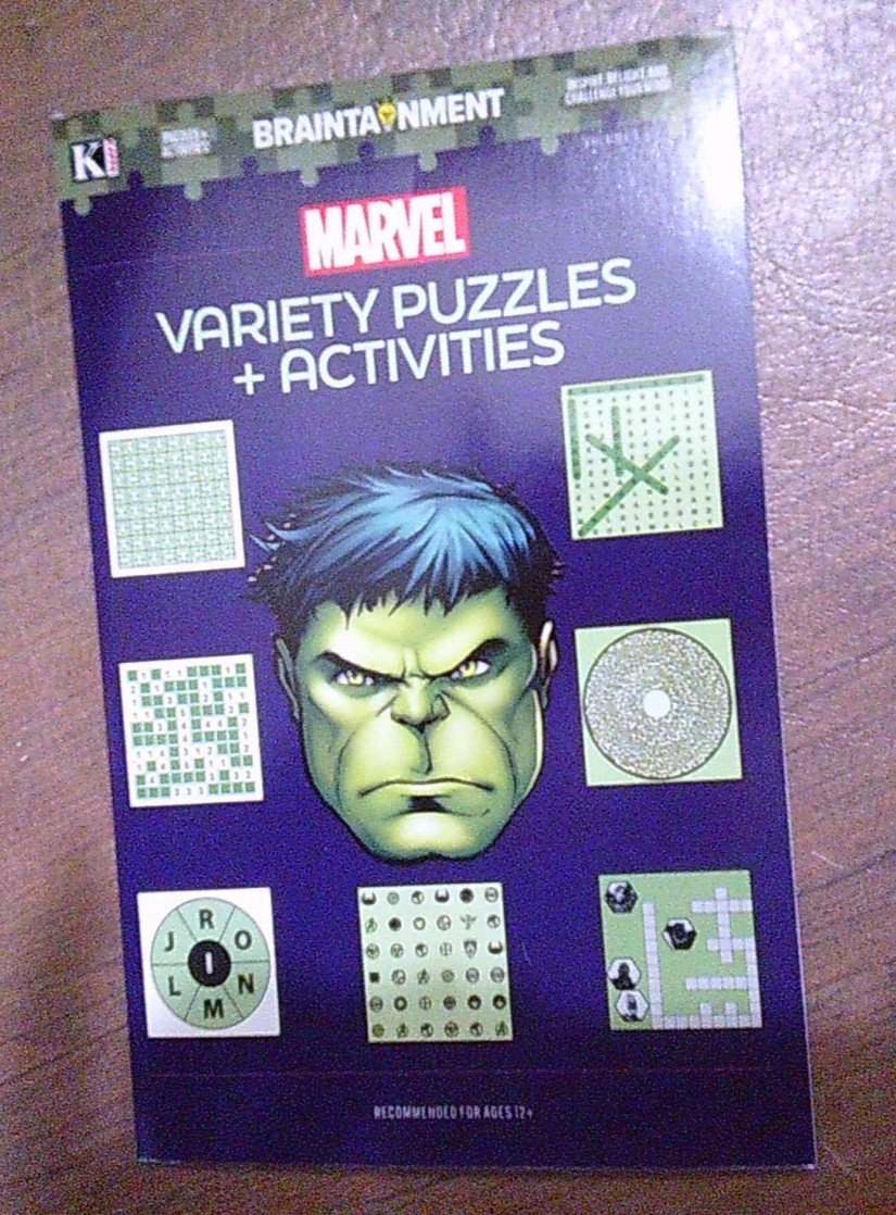 NEW Marvel superhero theme Variety puzzles & activity book THE HULK